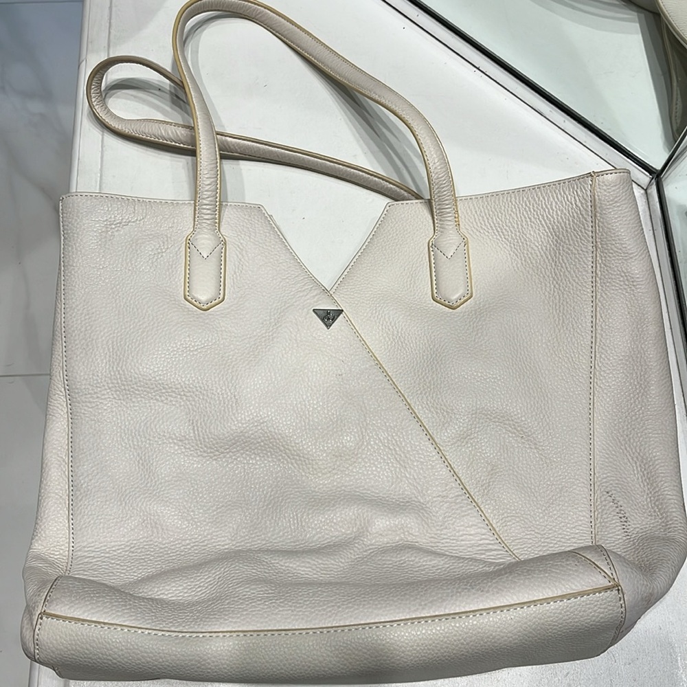 Preowned Sam Edelman, Genuine Leather Tote with metal Detailing